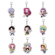 KPop Demon Hunters Anime Keychain Cute Cartoon Character Key Ring For Rumi ‌Mira Mira ‌Zoey ‌Jinu ‌C