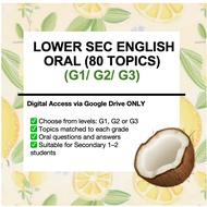 🇸🇬 G1/G2/G3 Lower Secondary English Oral Set (80 Topics)
