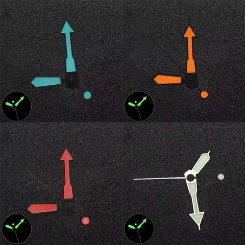 C3 Green Luminous Watch Hands Pointer Diving Watch DIY Parts Accessories for Japan Seiko SKX007 NH35