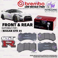 NISSAN GTR 35 / GT R35 / SKYLINE GTR 35 - BREMBO BRAKE PADS / BRAKE DISC PAD BREMBO / BRAKE PAD