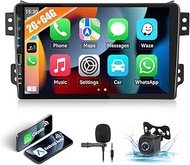 2G + 64G CAMECHO Android 13 Car Radio with Sat Nav for Suzuki Splash Ritz/Opel Agila B 2004-2014, Do