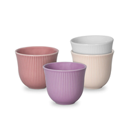 LOVERAMICS BREWERS SET OF 4 EMBOSSED TASTING CUP (Mauve Morn)