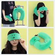 🐶🦖 Joguman 旅行頸枕 睡眠眼罩 💢❤️ 搭飛機必備 韓國 Joguman woody Joguman Studio 恐龍 腕龍 Brachio FUXX YOU FUXK YOU 中指系列 