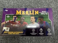原盒未開2021/22 Topps Merlin Hobby Box Soccer 足球卡