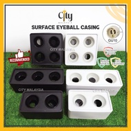 1Head, 2Head, 3Head and 4Head Surface Eyeball Casing, Anti Glare Eyeball