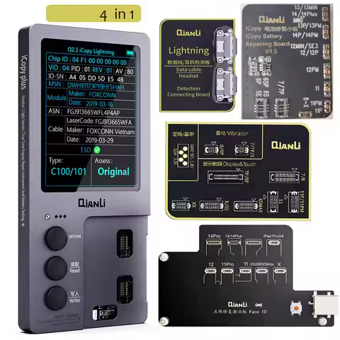 QianLi iCopy Plus2.2 Repair Programmer with Extension Boards(Vibrator/Light Sensor/True Tone/Battery