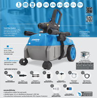 ZINSANO เครื่องฉีดน้ำแรงดันสูง 80-120 บาร์ รุ่น AMAZON ULTRA/ZN1101/FA0803/FA1005 ล้างรถ ดูดฝุ่น ฉีด