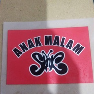 stiker sablon kaos slank anak malam isi 3 pcs
