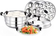 Idlli Cooker Maker Steamer idly Maker 21Idly/Mini Idly/Steamer/Idiyappam/Dhokla (Large) Induction & 