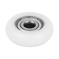 Embedded Ball Bearing, 10 Pieces Nylon Plastic Pulley Roller, 5 x 23 x 7 mm Ball Bearings