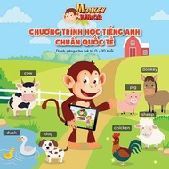 Monkey Junior gói TRỌN ĐỜI - Phần mềm đa ngôn ngữ cho trẻ em - Tặng bộ Flashcard theo chủ đề giá 150