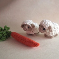 毛線娃娃 手作玩偶 辦公室角落生物 小小羊咩咩