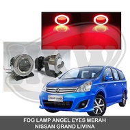 MERAH Fog LAMP ANGEL EYES RED NISSAN GRAND LIVINA