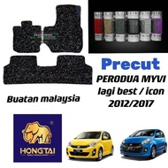 【SIAP POTONG】CAR COIL MAT PERODUA MYVI LAGI BEST / ICON 2012-2017 KARPET KERETA 16mm/13mm PRECUT MYV