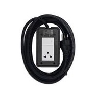 บล็อกยาง 2x4 พร้อมสาย VCT3x1.5 1 ช่อง 1 สวิตช์ UNIC E1 5 เมตร สีเทา (1103800)