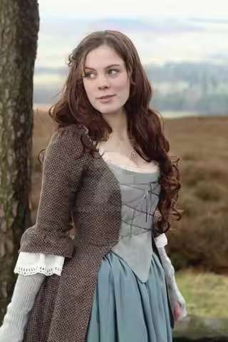TV Outlander Claire Randall Cosplay Costume Scottish Country Dresses Medieval Victorian Highland Sco