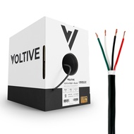 Voltive 16/4 Speaker Wire - 16 AWG/Gauge 4 Conductor - UL Listed in Wall (CL2/CL3) and Outdoor/In Gr