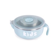 【純鈦微瑕商品】注水保溫保冷碗 400ml-藍