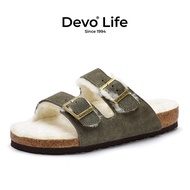 Devo | รองเท้าแตะหน้าหนาวบุฟลีซ