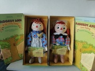 Dakin Raggedy Ann & Raggedy Andy一對 10多吋