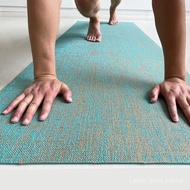 Natural Hessian Cloth Yoga Mat Blue Environmental Protection Outdoor Durable Gymnastic Mat natural j