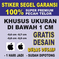 (A5) 100% GUARANTEE STICKER FOR EGG BROKEN SPECIAL SIZE 0.6cm 0.7cm 0.8cm 0.9 cm