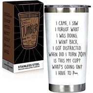Funny 70th Birthday Gifts for Man Women - Father Day Gifts, 70 Year Old Birthday for Him Her, Turnin