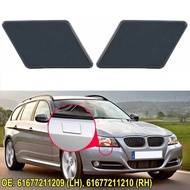 2pcs Front Headlight Washer Nozzle Covers Cap 61677211209 61677211210 for BMW 3-Series E90 Sedan E91