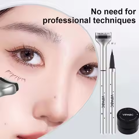 Black/Brown Dezone Lower Eyelashes Stamp Pen Waterproof Sweatproof Korean Makeup Cosmetics Natural-l