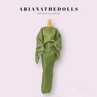 BC2403 Kurung Kelawar in Sage Green for Barbiedolls