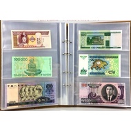 240 Pockets 40 Pages Currency Holder Bank Note World Currency Collection Book 容量纸币收藏册/ 钱币收纳活页