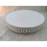 12x2” Polyform Round / Gabus Bulat / Round Polystyrene Form /Pc