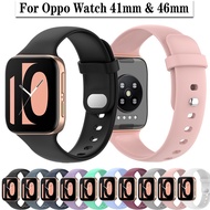 Soft Silicone Watch Strap For Oppo Watch 41mm 46mm Watchband Colorful Wristband Sport Band Bracelet 