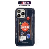 Rokeet Soft Case Galaxy Planet NASA Silikon Casing Compatible For iPhone 7 8 Plus XR X XS Max 11 12