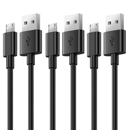 Micro USB Cable 3ft 3Pack High Speed 2.0 USB A Male to Micro USB Sync Charging Nylon Braided Cable w