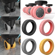 8PCS Luggage Wheels Guard Silicone Cover Carry On Luggage Wheels Cover Luggage Accessories Wheels Cover For Most Luggage Reduce Noise