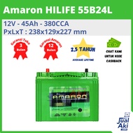 Amaron Hilife 55B24L 12V 45Ah Ns60L - Gojek Grab Only