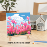 1pc Paint By Numbers Cartoon Flowers Modern Picture Easy To Paint On Canvas Acrylic Crafts For Diy G