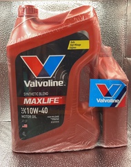 วาโวลีน แมกไลฟ์ เบนซิน 10w-40 4+1ลิตร Valvoline Maxlife 10w-40 4L.+1L. API SP
