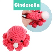 Cind Squishy Fidgets Crochet Toy Blow Bubble Decompressing Octopus Adult Squeeze Toy