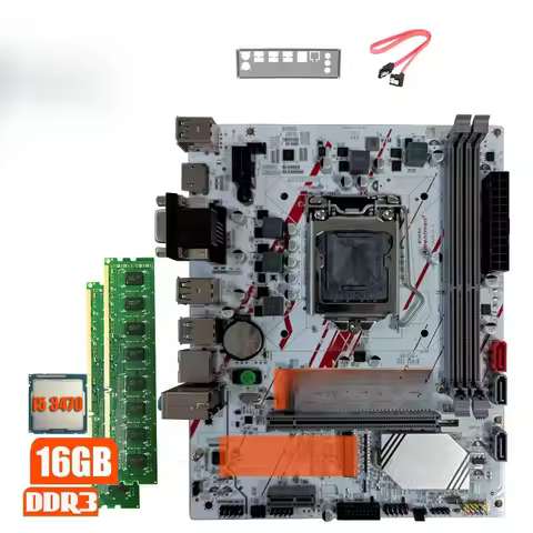 Parts for Amentmen b75 pro i5 3470 cpu 2 * 8G ddr3 ram motherboard set