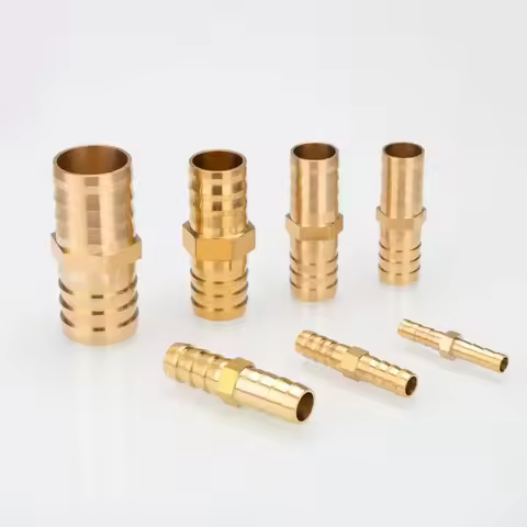 Brass Connector Pipe Pipe Connector 6mm 8mm 10mm 12mm 14mm 16mm 19mm 25mm Pipes Hose Connector