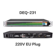 BOMGE DEQ-232 HD Digital Equalizer 2 Channel 31 Bands USB Dual Voltage For Wedding Party Music Festi