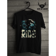 DTG RIDE SCREEN PRINTING T-SHIRT
