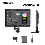 YONGNUO YN300AIR II RGBกล้องLEDแฟลชวิดีโอชุดอุปกรณ์เสริมแสงไฟสำหรับถ่ายภาพ + อะแดปเตอร์AC