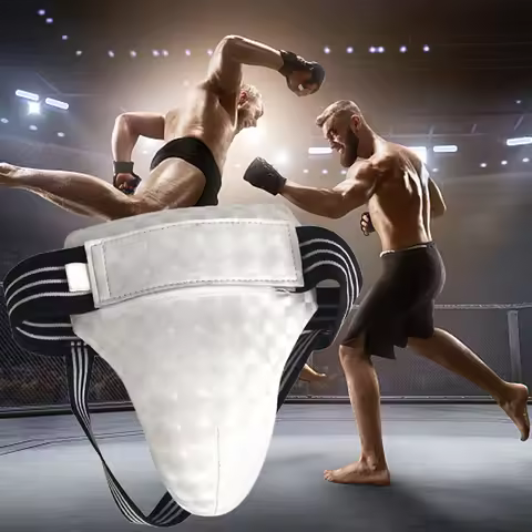 Men Abdominal and Groin Protector Guard for Boxing Training Muay Thai Sports Gym Workout