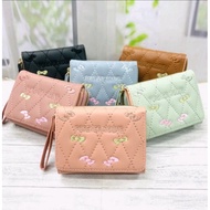 FOREVER YOUNG WALLET ZIPPER FOLDINGWanita EMBROIDERED KOREAN WALLET YOUNG FOLDINGFOREVER