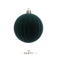 Christmas Ball Velvet 10cm set of 9 Jumbo Christmas Ball Decoration/ Set of 9 Christmas Ornament Bal