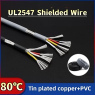 2547 Multi-core Shielded Wire 2/3/4/6/8 Core Signal Wire Audio Data Wire Anti-interference