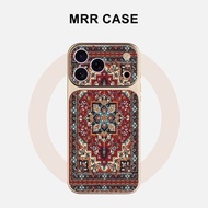 Apple 17promax Phone Case Suitable for iPhone16/15/14 All-Inclusive Ethnic Totem Lambskin
